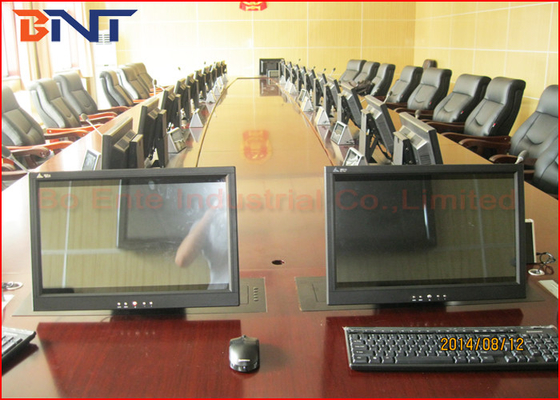 Progetto della stanza di riunione d'ufficio di sicurezza di Pubilc, ascensore motorizzato LCD con la funzione di capovolgimento dello schermo