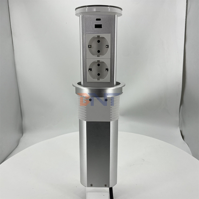 Sollevamento di presa di presa pop-up con 2 prese di corrente alternata e porte USB presa di corrente nascosta per scrivania di ufficio