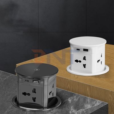 BNT caricabatterie senza fili Automatico Pneumatico Pop-up Cucina Sink Tap Nuovo Disegno Tavolo 4 prese Automatico Moderno