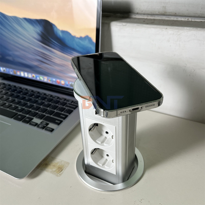 Sollevamento di presa di presa pop-up con 2 prese di corrente alternata e porte USB presa di corrente nascosta per scrivania di ufficio