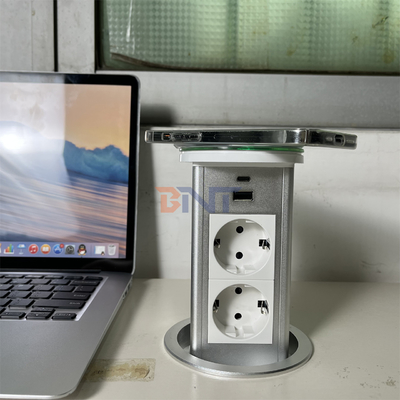Sollevamento di presa di presa pop-up con 2 prese di corrente alternata e porte USB presa di corrente nascosta per scrivania di ufficio