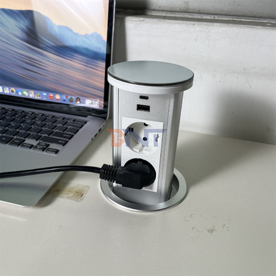 Sollevamento di presa di presa pop-up con 2 prese di corrente alternata e porte USB presa di corrente nascosta per scrivania di ufficio