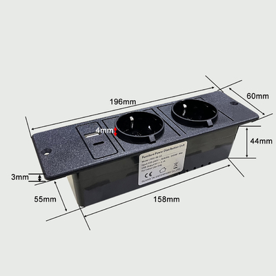 CE Approvato di alta qualità EU 2 presa di divano da scrivania con usb a + c presa per divano TV