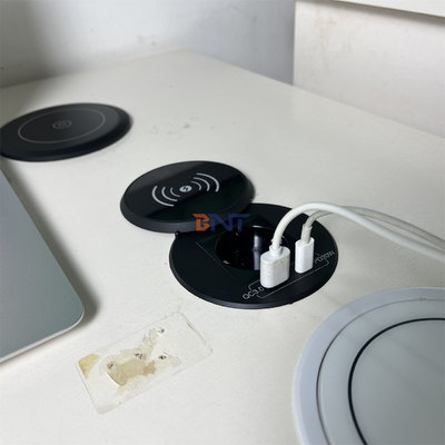 Mobili da ufficio caricabatterie senza fili con presa di corrente UE e usb a+c per divano e tavolino da caffè