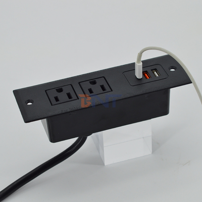 OEM/ODM Sofa multifunzionale per ufficio inserita nella presa da tavolo presa us presa di corrente con porte usb A + C