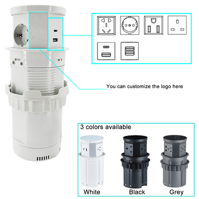 Cucina presa di corrente nascosta Desktop inserito Porta USB popup AC 16A 220V Voltaggio IP44 Livello per uso in ufficio