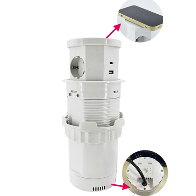 Cucina presa di corrente nascosta Desktop inserito Porta USB popup AC 16A 220V Voltaggio IP44 Livello per uso in ufficio