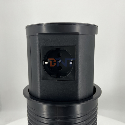Cucina Nascosta prese di corrente a sbalzo pneumatiche con porta USB e caricabatterie wireless da 15W per scrivania