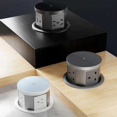 Soccetto di alimentazione nascosto con porta USB Soccetto di cucina AC 16A con caricabatterie veloce wireless per Office