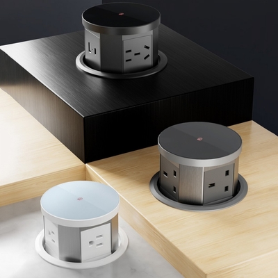 Soccetto di alimentazione nascosto con porta USB Soccetto di cucina AC 16A con caricabatterie veloce wireless per Office