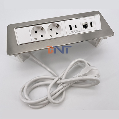 BNT Soccetta pop-up personalizzabile presa di corrente nascosta con porta USB per scrivania