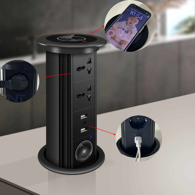 Elettrico Smart Intelligente sollevamento motorizzato Pop Up Desk Socket Conferenza Tavolo Cucina presa di corrente