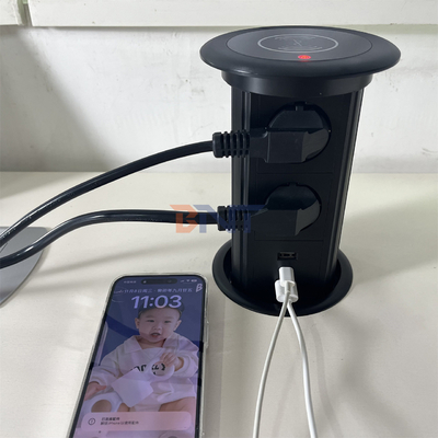 Elettrico Smart Intelligente sollevamento motorizzato Pop Up Desk Socket Conferenza Tavolo Cucina presa di corrente