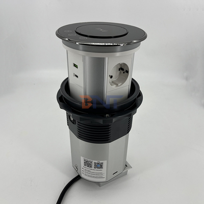 Cucina Nascosto Personalizzare prese di alimentazione di cucina a motore pop-up prese di torre da tavolo con prese di ricarica USB A + C