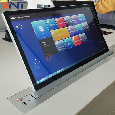 Sistema di conferenza 15,6 pollici Motorizzato Pop up LCD Monitor Lift Dimensione personalizzata 17 ~ 24 Inch Computer Screen
