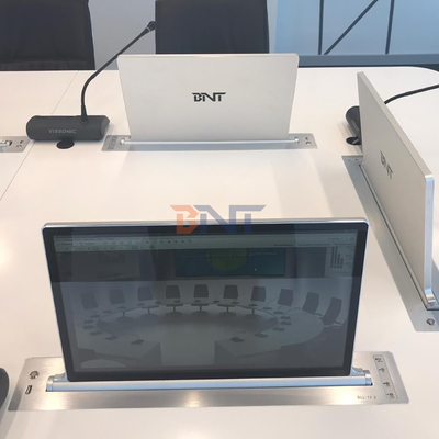 17.3 "ascensore a monitor motorizzato retrattile meccanismo di sollevamento televisivo motorizzato con MIC motorizzato per sistema di conferenze senza carta