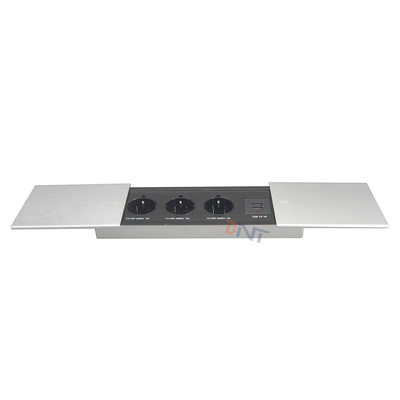 Copertura scorrevole multifunzionale USB copertura scorrevole intelligente tavolo da ufficio nascosto presa di corrente universale da tavolo