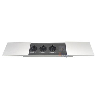 Copertura scorrevole multifunzionale USB copertura scorrevole intelligente tavolo da ufficio nascosto presa di corrente universale da tavolo
