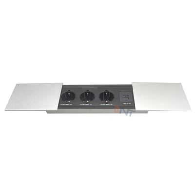 Copertura scorrevole multifunzionale USB copertura scorrevole intelligente tavolo da ufficio nascosto presa di corrente universale da tavolo