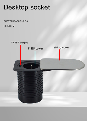 Mini presa nascosta Sotto mobili da ufficio desktop tavolo 1 UE 1 caricabatterie USB A