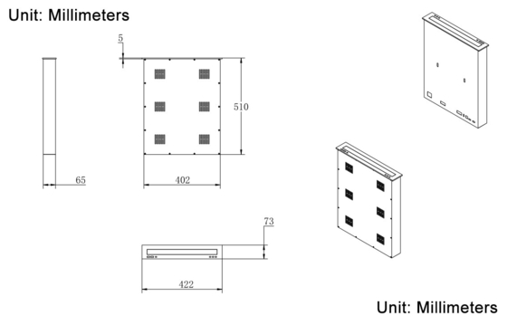 Ultra sottile ultra stretto Mini retrattile Motorized Monitor Lift Con schermo FHD