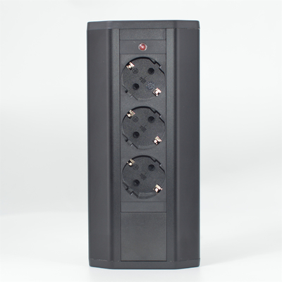 OEM/ODM presa di corrente di angolo presa di corrente elettrica UE con 3 prese di corrente alternata adatta per ufficio / desktop / tavolo / cucina