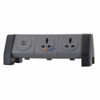 OEM/ODM Universal Power Extension Cord Tower Socket con 2 prese di ricarica USB Protettore da sovratensione per scrivania