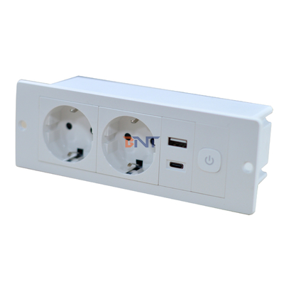 OEM/ODM ABS Standard UE 5V 2.1A Power USB A+C Socket di ricarica