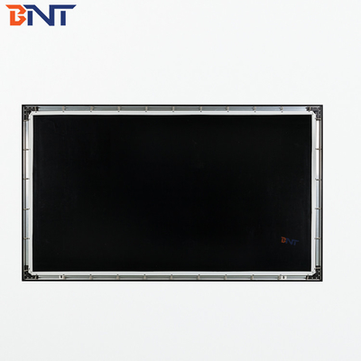 Bnt250 Inch Matte White Fabric Fast Fold Projector Screen con telaio pieghevole quadrato in alluminio metallico