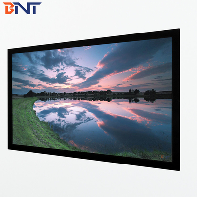 Bnt250 Inch Matte White Fabric Fast Fold Projector Screen con telaio pieghevole quadrato in alluminio metallico