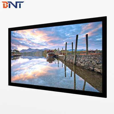 Bnt250 Inch Matte White Fabric Fast Fold Projector Screen con telaio pieghevole quadrato in alluminio metallico