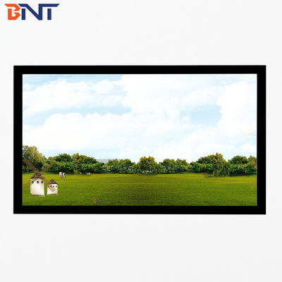 Bnt200 Inch Matte White Fabric Fast Fold Projector Screen con telaio pieghevole quadrato in alluminio metallico