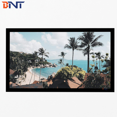 Bnt200 Inch Matte White Fabric Fast Fold Projector Screen con telaio pieghevole quadrato in alluminio metallico