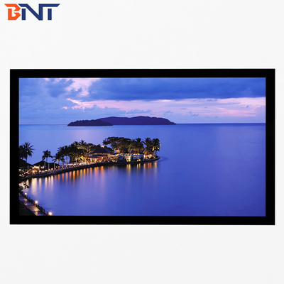 Bnt200 Inch Matte White Fabric Fast Fold Projector Screen con telaio pieghevole quadrato in alluminio metallico