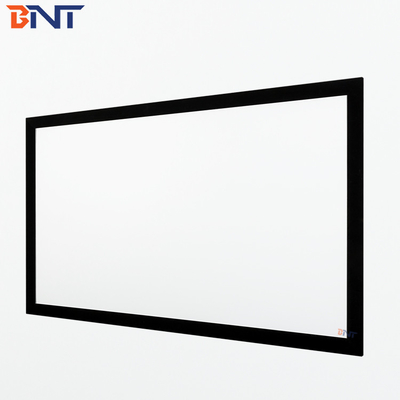Bnt200 Inch Matte White Fabric Fast Fold Projector Screen con telaio pieghevole quadrato in alluminio metallico