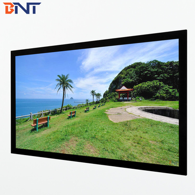 Bnt200 Inch Matte White Fabric Fast Fold Projector Screen con telaio pieghevole quadrato in alluminio metallico