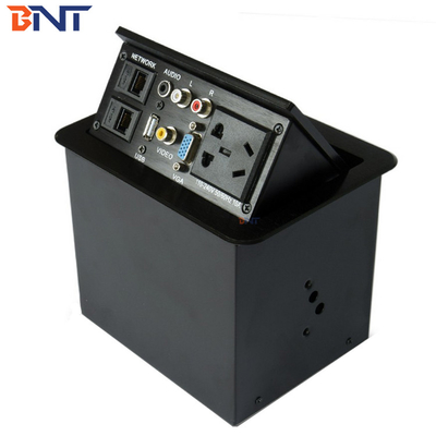 Soluzioni per l'AV per ufficio Stagli elettrici da scrivania in argento Dimensione 151*121mm