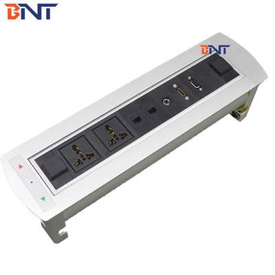 Tavolo da conferenza elettrico presa angolo quadrato con HDMI / VGA / 3.5 audio