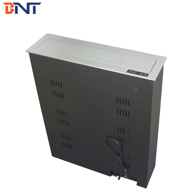 22 pollici di alluminio alluminio pannello spazzolato LCD ascensore motorizzato con RS232 central control sliver