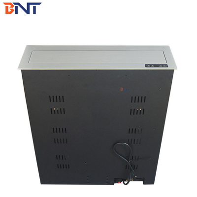 22 pollici di alluminio alluminio pannello spazzolato LCD ascensore motorizzato con RS232 central control sliver