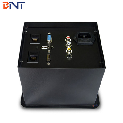 Mobili d'argento Flip Up Multimedia Connector Angolo arrotondato Uso in ufficio avanzato