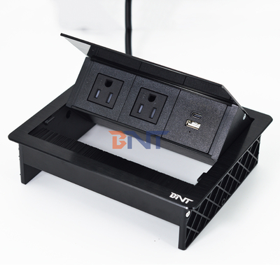 Fabbrica UsDesktop Tavolo Flip Cover 20W Socket USB Nascosto Power Desktop Grommet spazzola