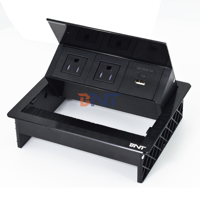 Fabbrica UsDesktop Tavolo Flip Cover 20W Socket USB Nascosto Power Desktop Grommet spazzola