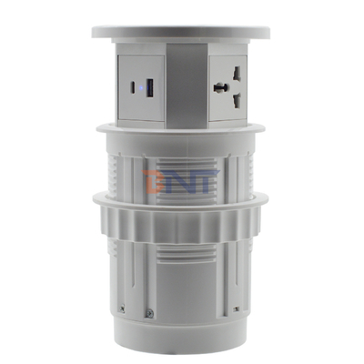 Apparecchio elettrico da scrivania presa di corrente Wifi presa di corrente di sollevamento motorizzata con ricarica wireless presa nascosta da tavolo
