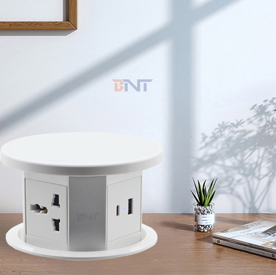 Apparecchio elettrico da scrivania presa di corrente Wifi presa di corrente di sollevamento motorizzata con ricarica wireless presa nascosta da tavolo