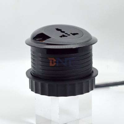 80 mm Collegamenti elettrici rotondi e prese UE Stagli standard con porta di ricarica USB tipo C