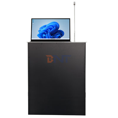 Montaggio intelligente a scarico schermo retrattile monitor LCD sollevamento sollevamento rapido Microfono incorporato per conferenze