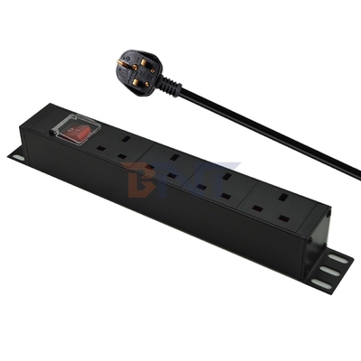 PDU 4-port Outlets SPD Surge Protector Power Strip Extension Socket 3250W con interruttore On/Off e cavo di alimentazione