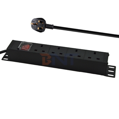 PDU 4-port Outlets SPD Surge Protector Power Strip Extension Socket 3250W con interruttore On/Off e cavo di alimentazione