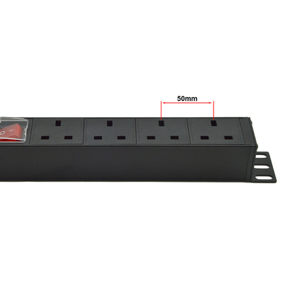PDU 4-port Outlets SPD Surge Protector Power Strip Extension Socket 3250W con interruttore On/Off e cavo di alimentazione